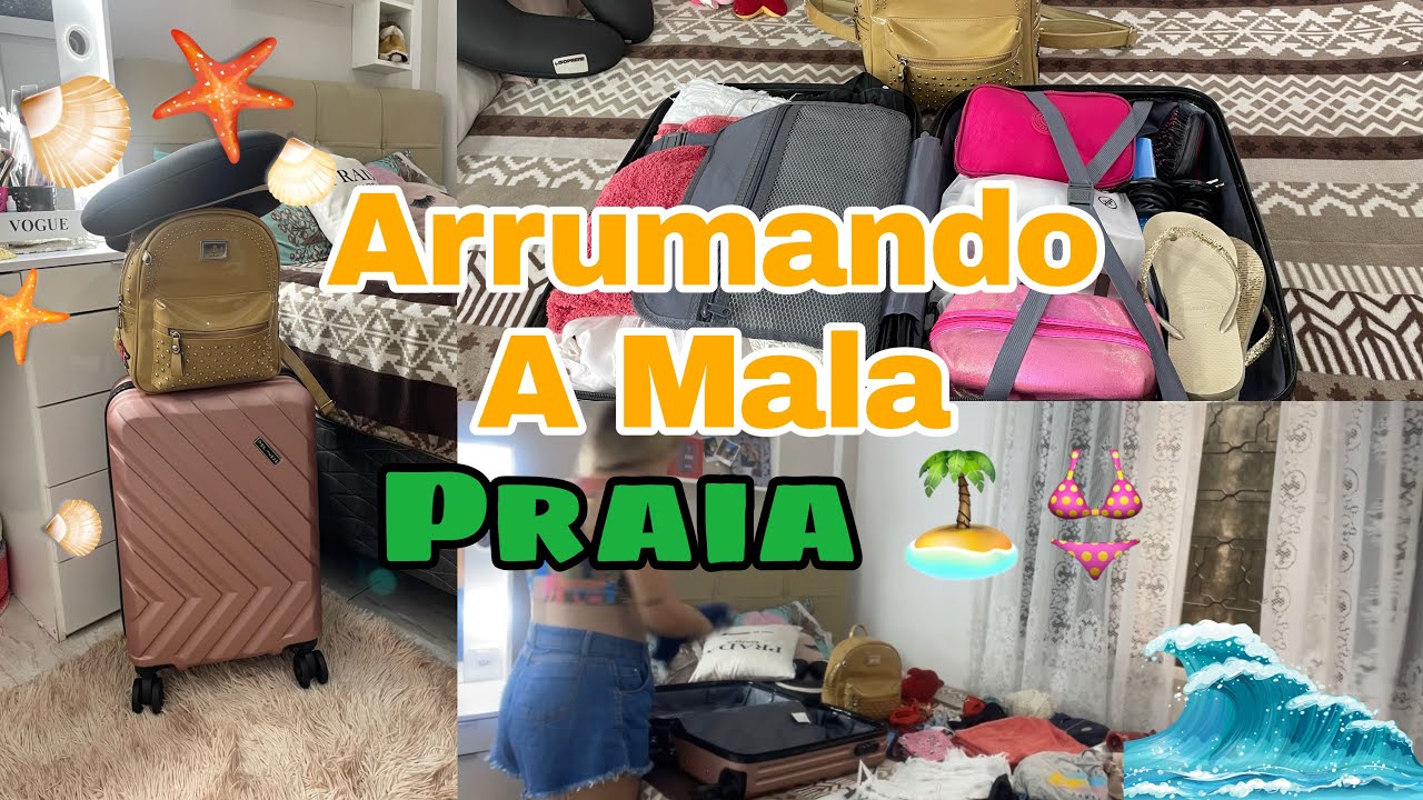 Arrumando a mala para PRAIA 🏝️👙✨