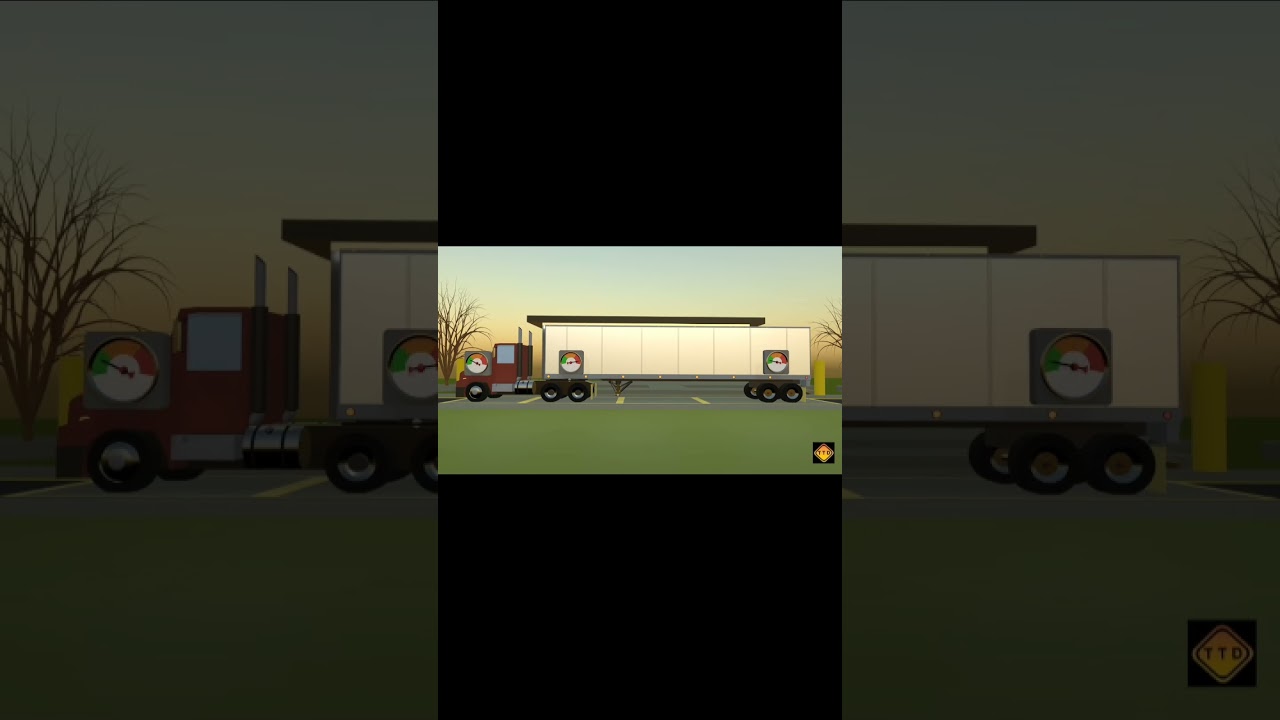 Adjusting weight distribution of a semi truck by sliding the trailer tandems