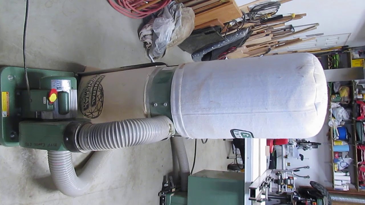 General International 10 005 M1 1 HP Dust Collector video