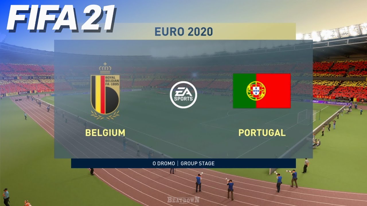 Belgium vs. Portugal - EURO 2020 Prediction | FIFA 21 PS5