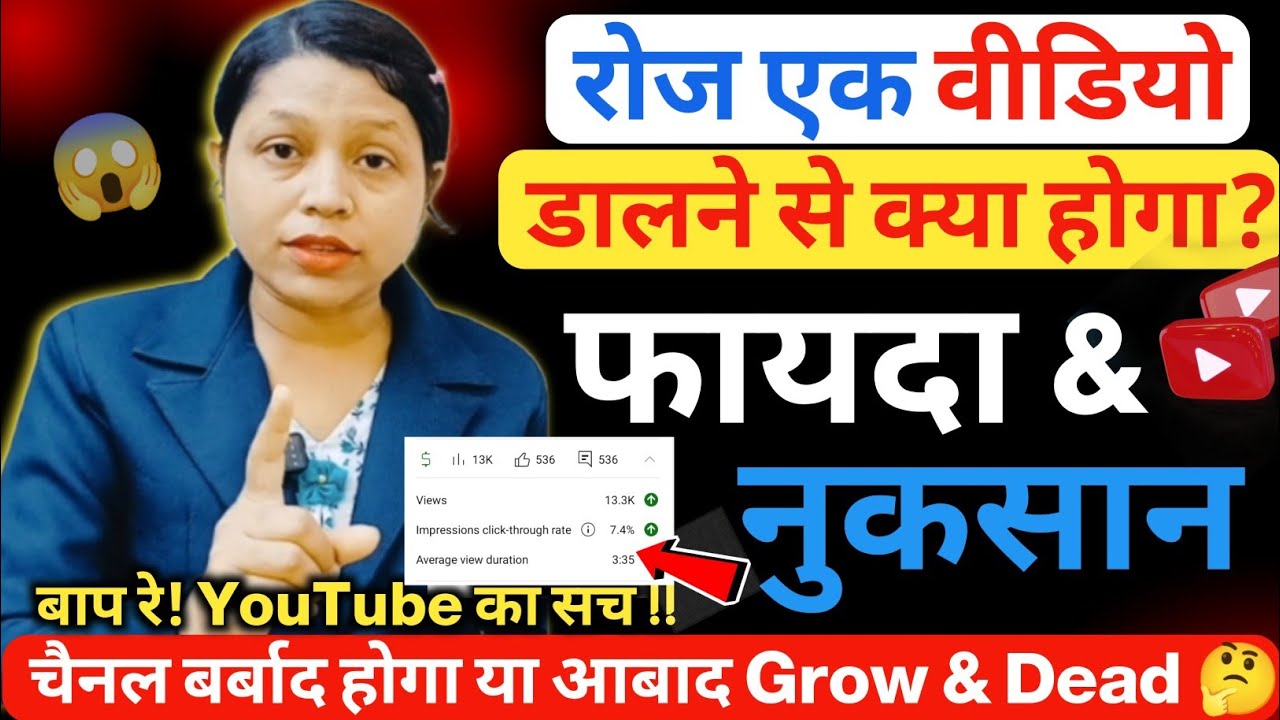 YouTube ने खुद बता दिया🤩 रोज 1 वीडियो डालने से क्या होता है? 🤔| Dey Wala Tech