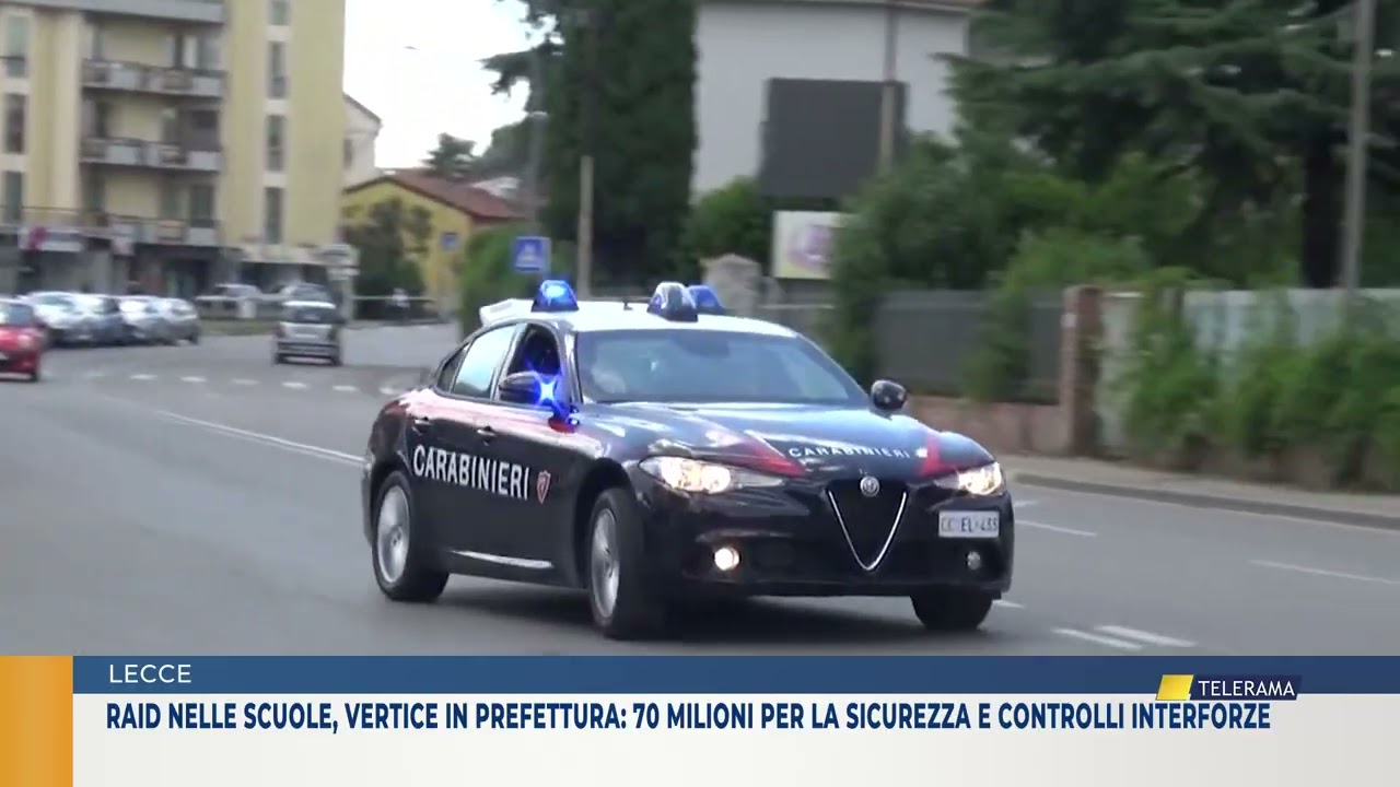 LECCE. RAID NELLE SCUOLE, VERTICE IN PREFETTURA: 70 MILIONI PER LA SICUREZZA E CONTROLLI INTERFORZE