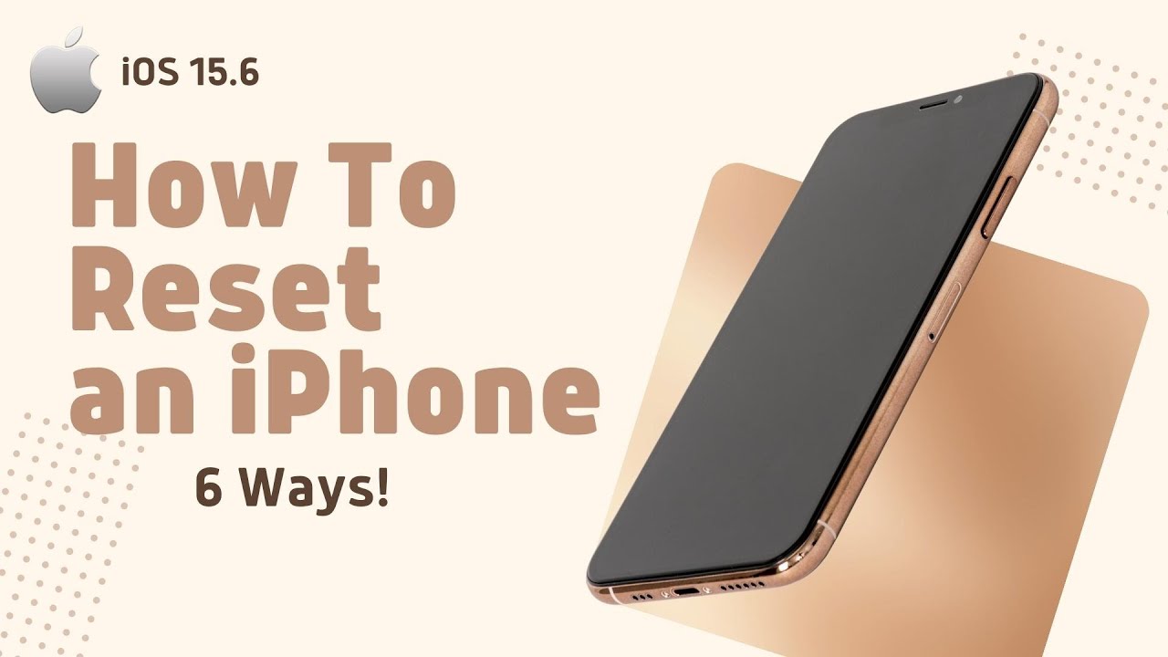 How To Reset iPhone With Or Without Deleting Everything!