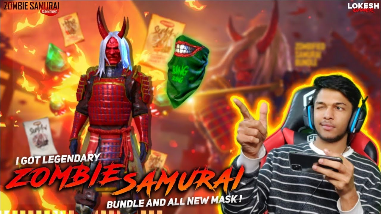 New Zombie Samural Event I Zombified Samurai Mask & Redlip Bandana Mask At Garena Free Fire 2020