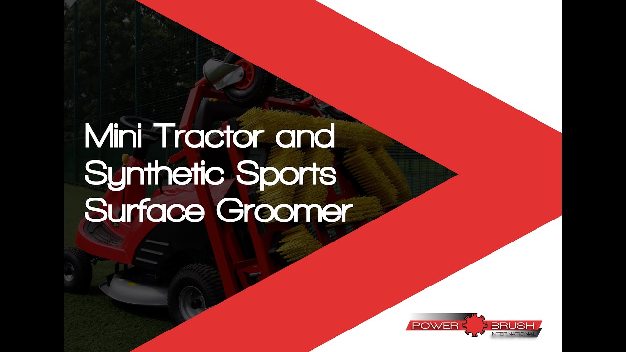 Power Brush Mini Tractor and Synthetic Sports Surface Groomer