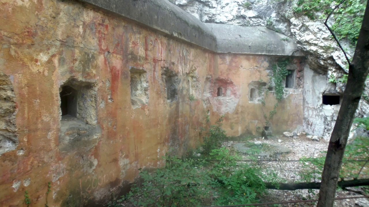 Sperre Ponale - Rotes Werk /Fortino Rosso - 1. Weltkrieg Gardasee - Festungen - Kriegspfade