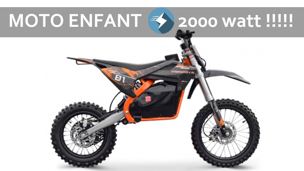 Moto électrique enfant NRJ 2000 Watt, 50 km/h, c'est quoi cette dinguerie ???