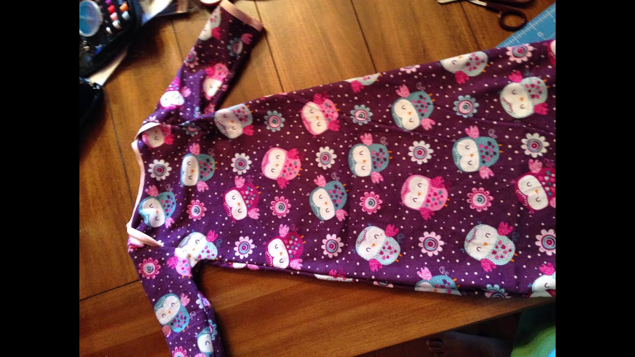 Baby sleeper gown tutorial! Free pattern