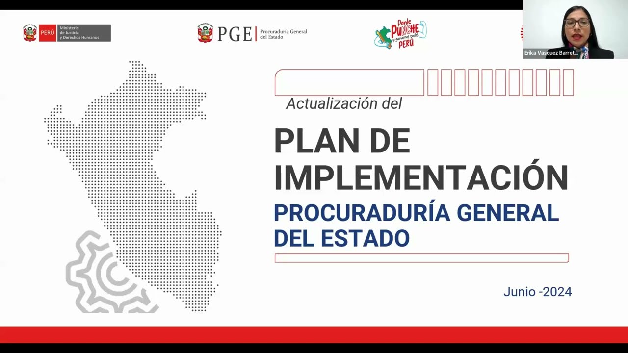 Primera “Sesión Informativa Virtual sobre los avances del Plan de Implementación de la PGE"