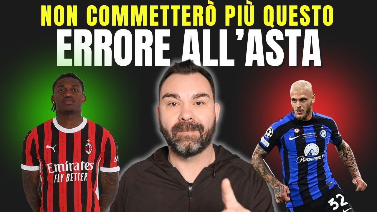 ❌NON FARE il MIO ERRORE prima di fare l'ASTA del FANTACALCIO👉Come prepararti al meglio