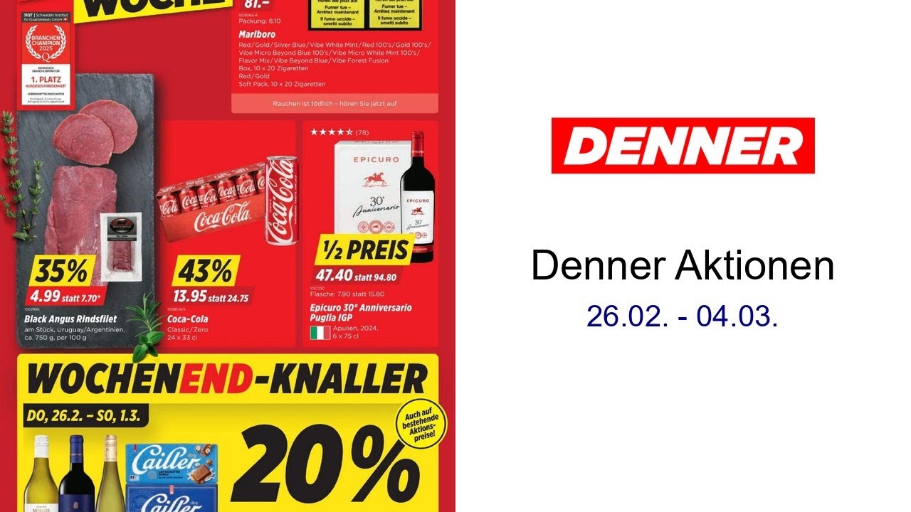 Denner Aktionen 26.02. - 04.03.