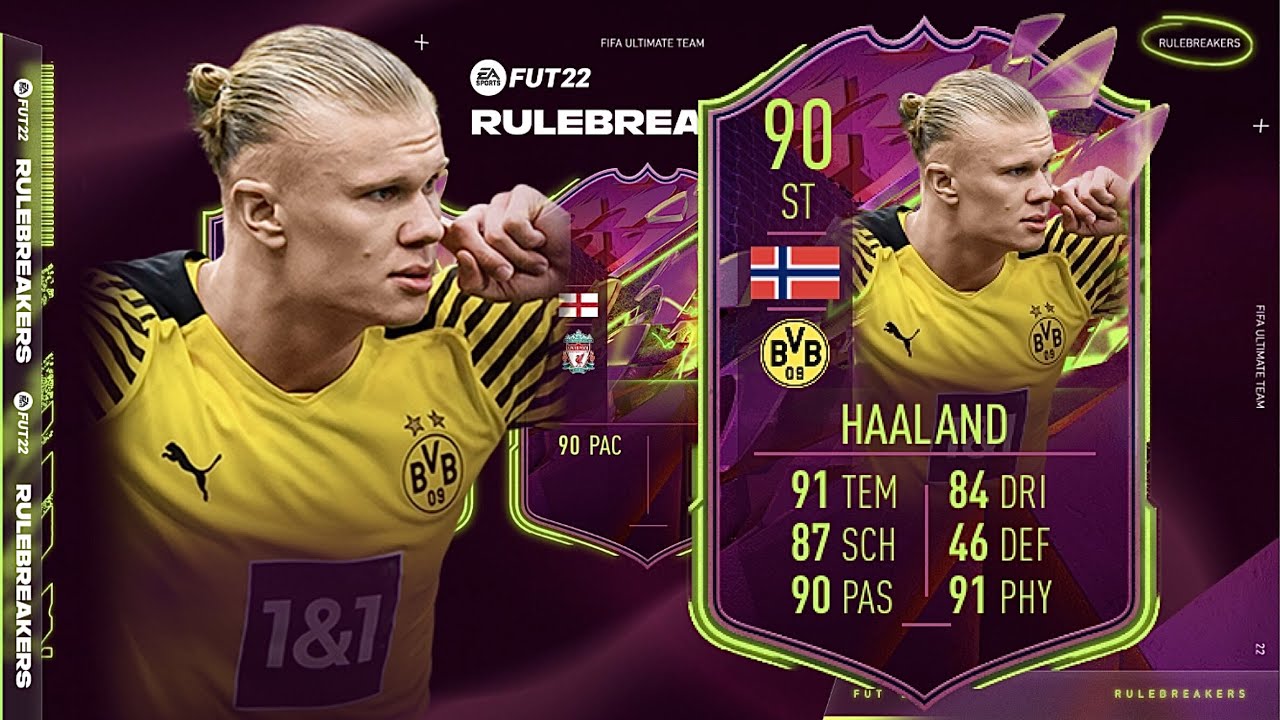 FIFA 22: ERLING HAALAND 90 RULEBREAKER PLAYER REVIEW I FIFA 22 ULTIMATE TEAM