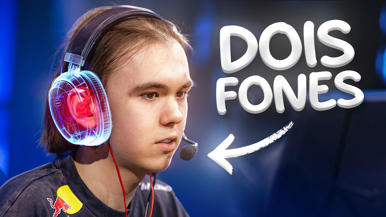 Comprei o FONE do DONK e entendi porque os PROPLAYERS usam 2 fones pra jogar CS...