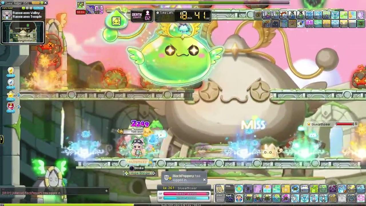 Maplestory - Lara vs. Chaos Guardian Angel Slime solo [Heroic]