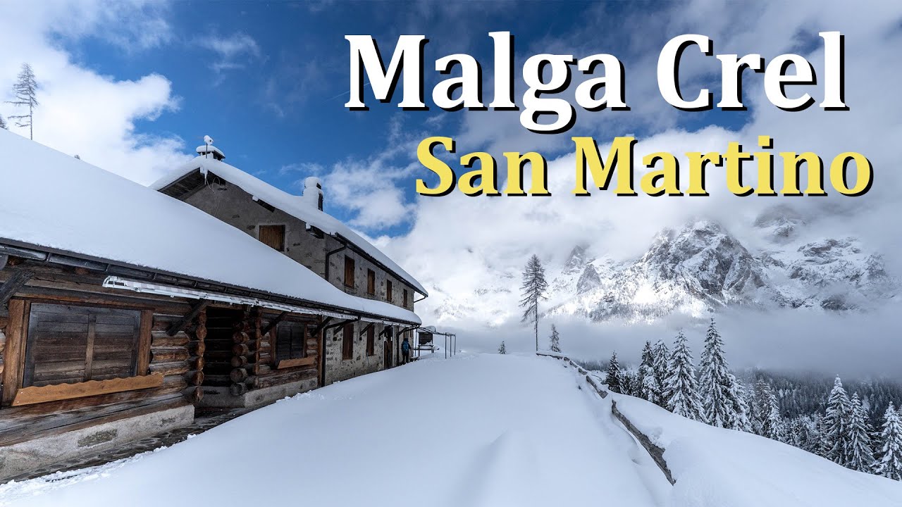 Ciaspolata a San Martino di Castrozza verso Malga Crel (TN)