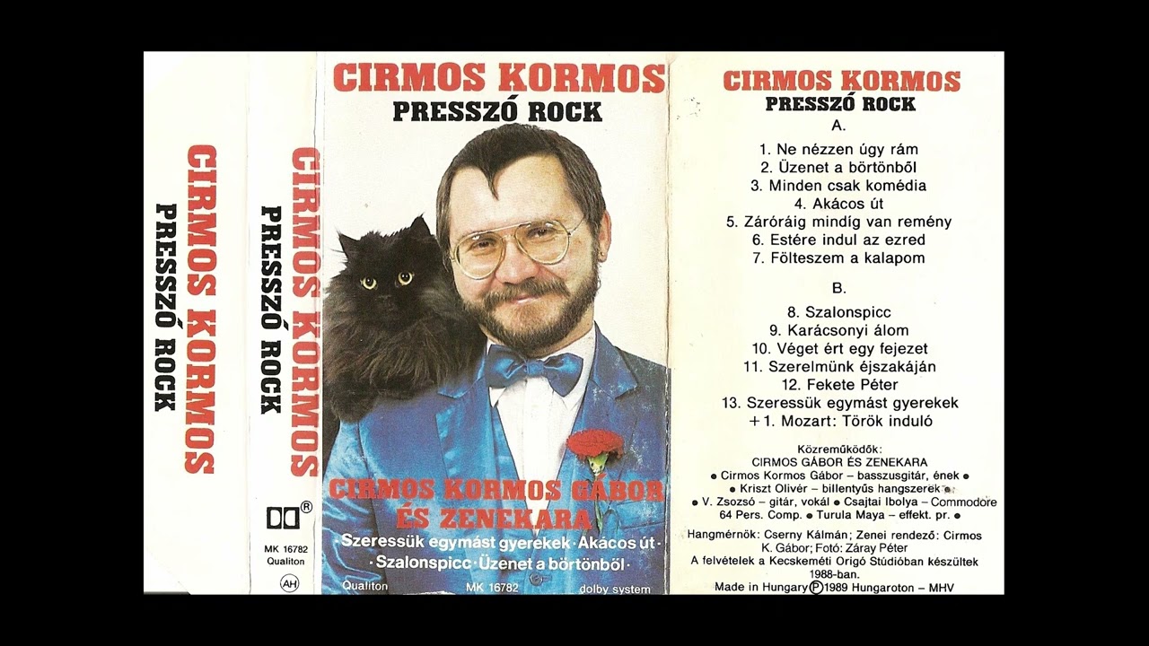 Cirmos Kormos Gábor és zenekara - Szeressük egymást gyerekek (1989)