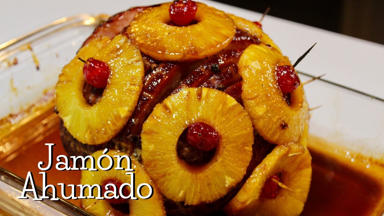 JAMÓN AHUMADO CON GLASEADO DE PIÑA | Comidas para fiestas