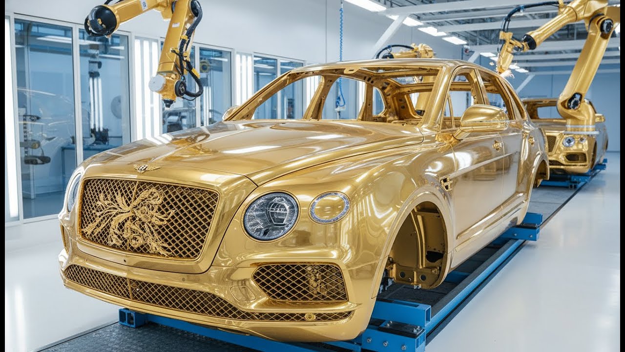 Building the Ultra-Luxury Bentley Bentayga EWB: Chassis Stretching & 24K Gold Craftsmanship