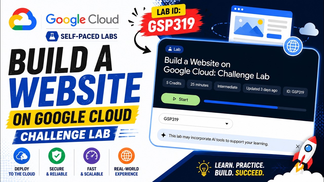 Build a Website on Google Cloud: Challenge Lab (GSP319) | Full Solution & Easy Guide 🚀