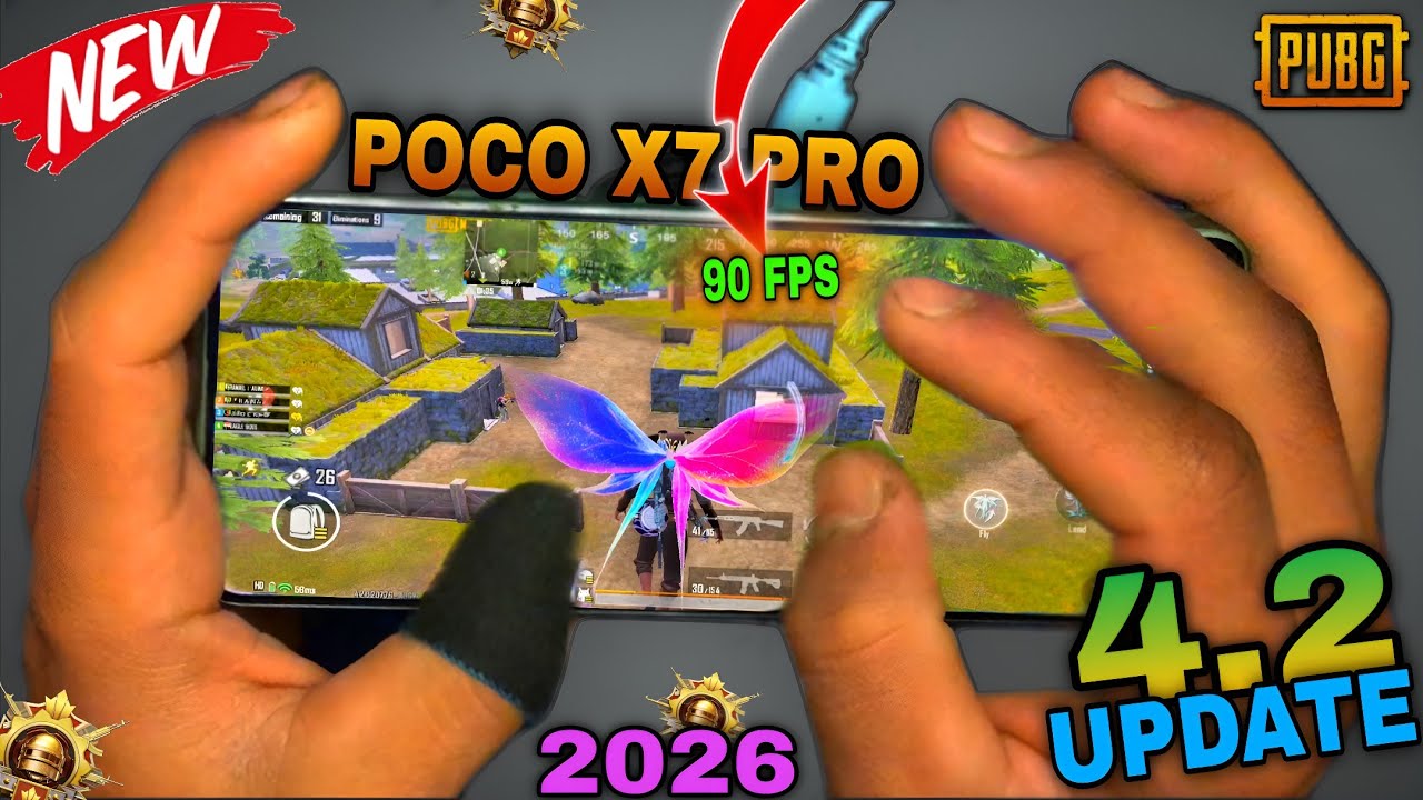 HD + 90 FPS 🤩 TEST IN POCO X7 PRO AFTER NEW UPDATE PUBG MOBILE 🤯