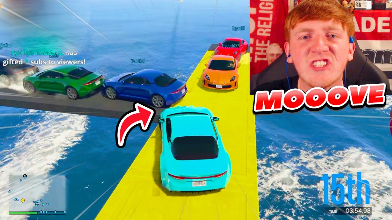 Лучшие моменты трансляции гонок Angry Ginge в GTA (эпизод 23).