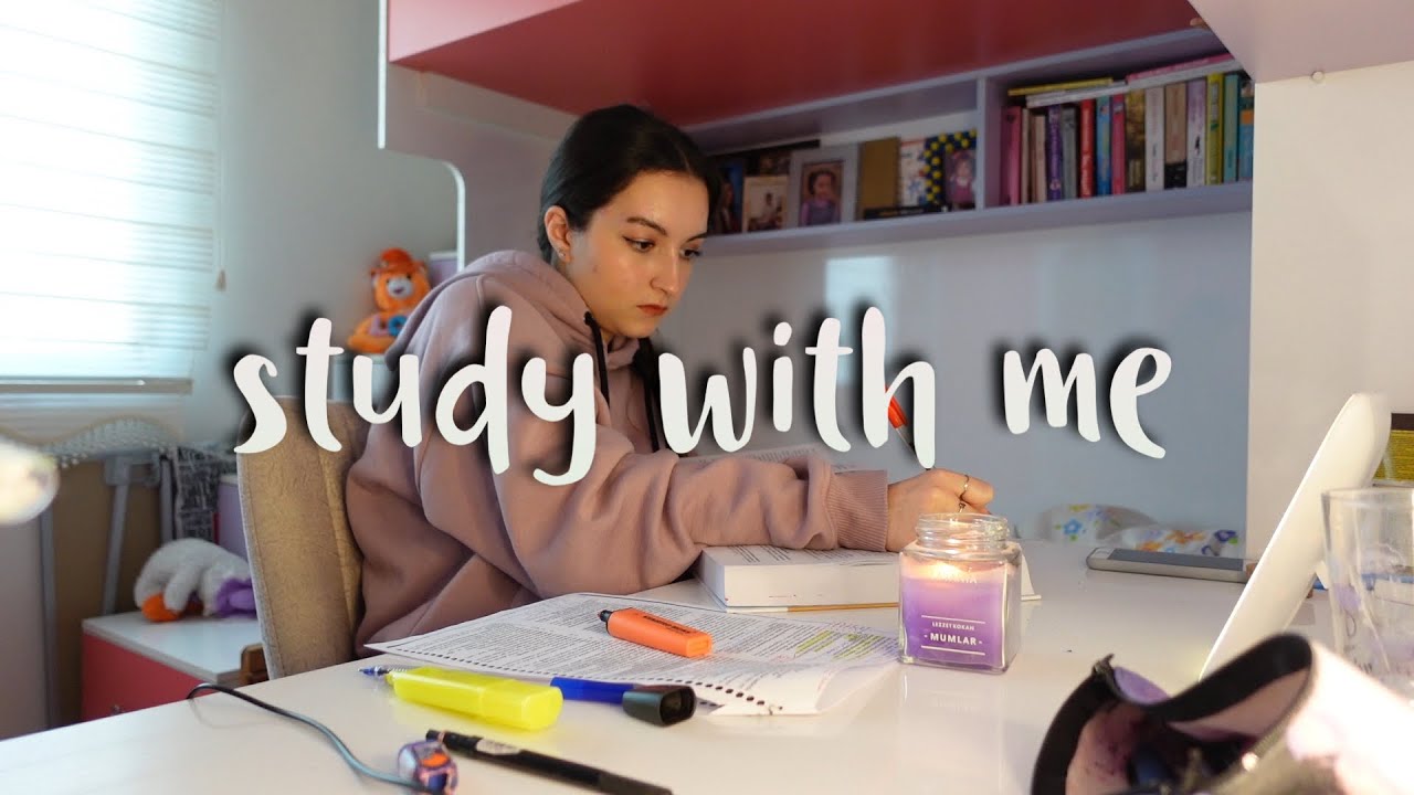 HUKUK ÖĞRENCİSİYLE 1 SAAT DERS ÇALIŞ 📚Müziksiz, Ortam Sesi, Kronometreli
