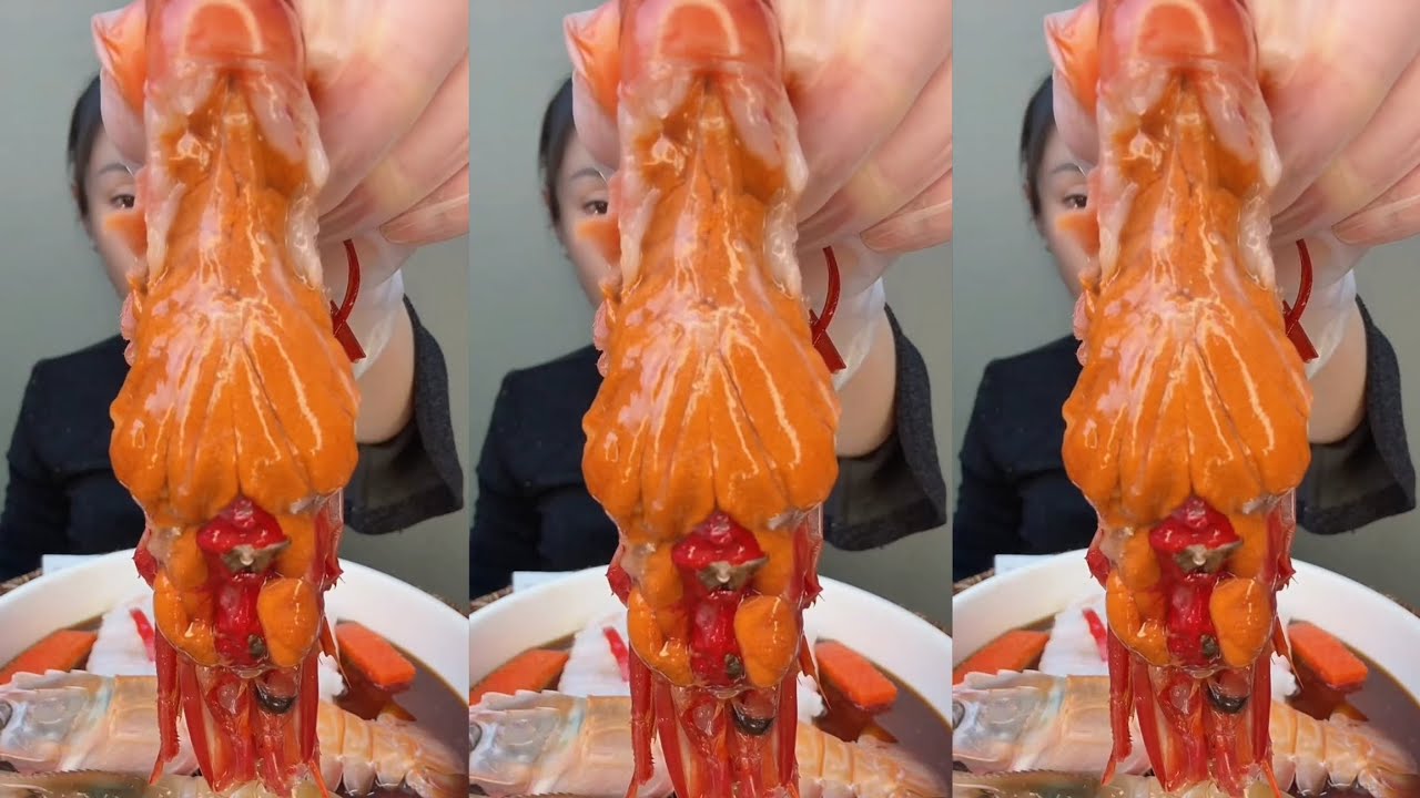 Yummy #587 Eat Lobster 🦞, Shrimp 🍤🦐, ..{ seafood 🦐 🦐 } #mukbang #seafood #eatingshow 