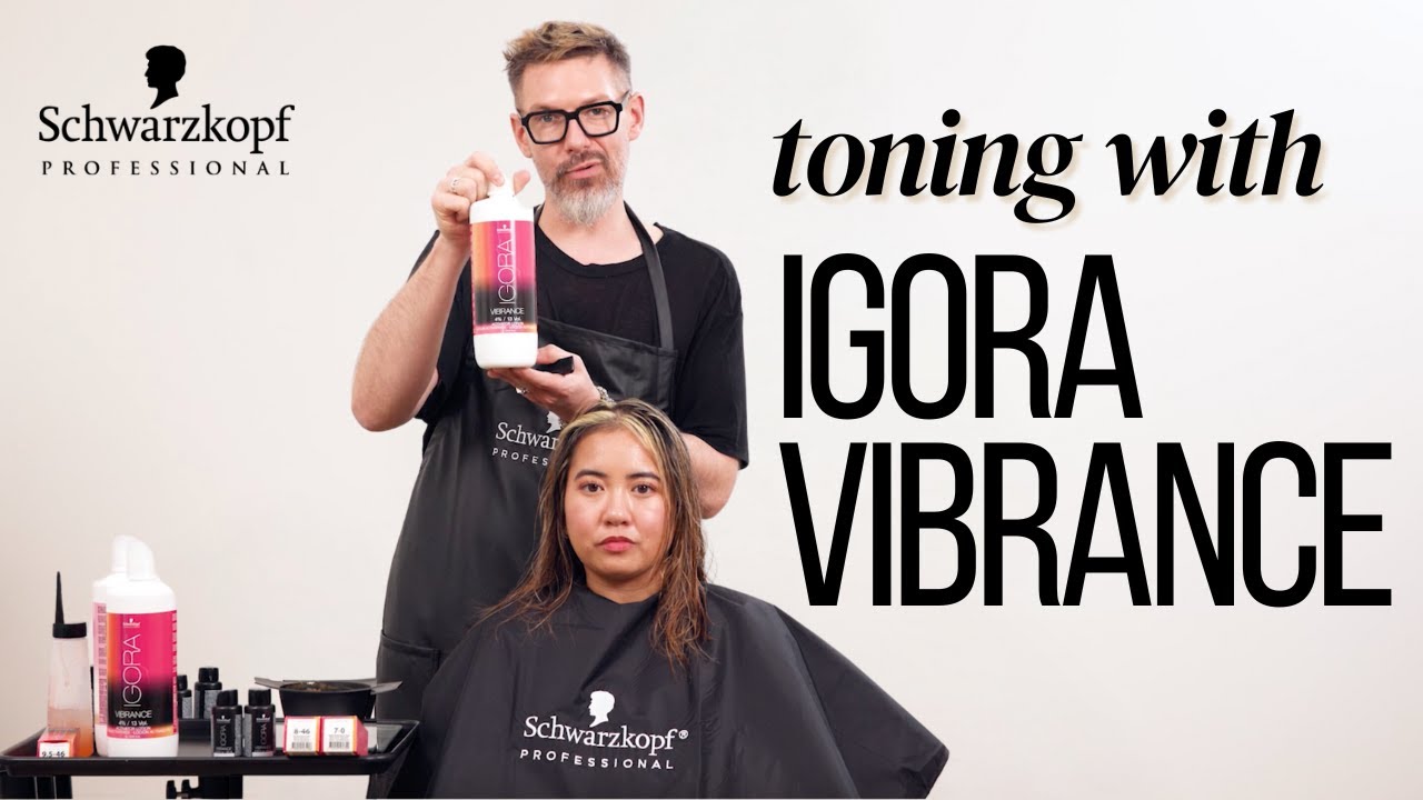 Уменьшите яркость, чтобы смягчить контраст, используя IGORA VIBRANCE