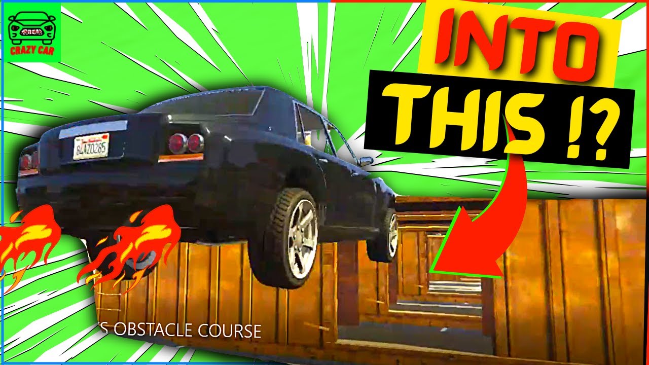 GTA 5 CAR CRASH CONTAINER !!! | CAR VS OBSTACLE COURSE | Crazy Car