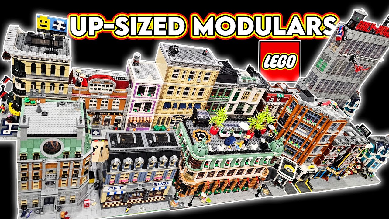 10 модульных зданий LEGO увеличенного размера! Полный обзор