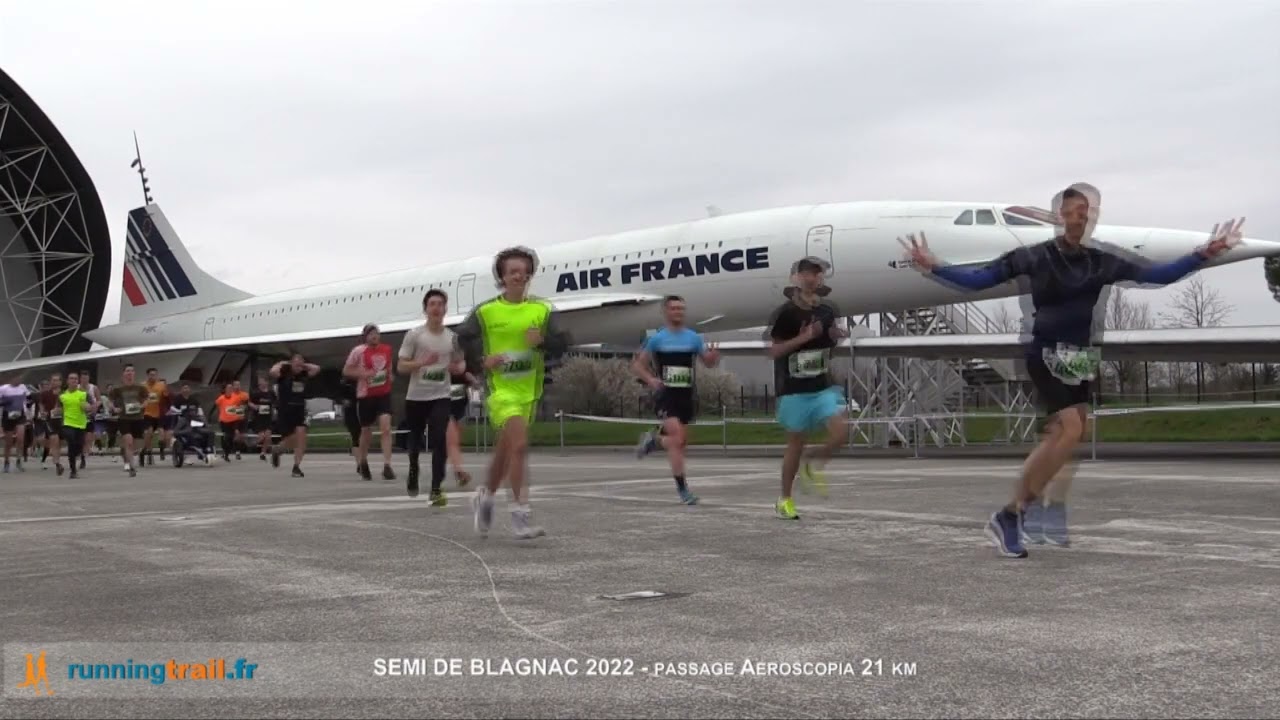 21km - passage sous Concorde - Semi de Blagnac 2022