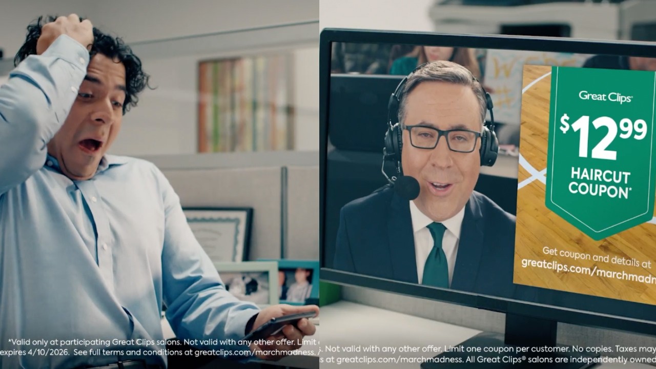 Great Clips Commercial 2026 Ian Eagle March Madness Ad