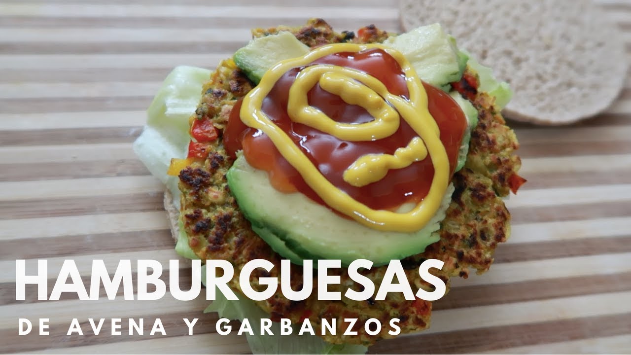 Hamburguesa de avena con garbanzo