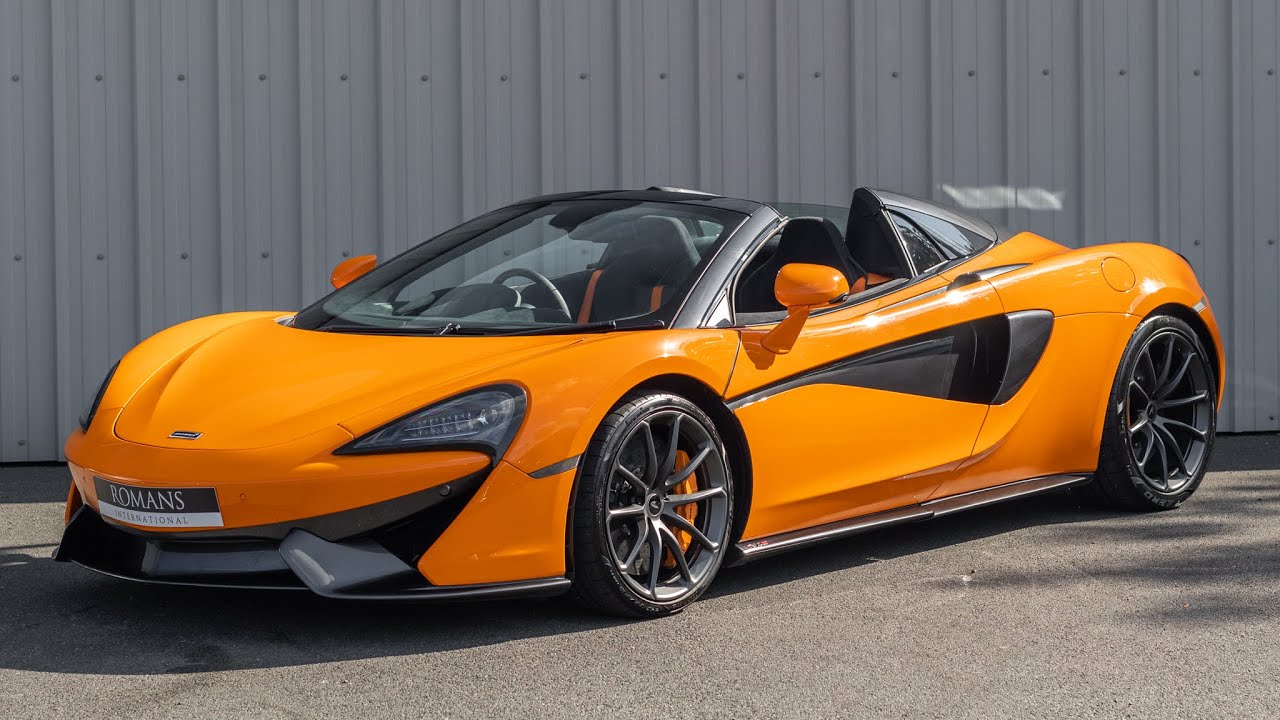 2019 McLaren 570S Spider - McLaren Orange - Walkaround & Interior | Romans International [4K]