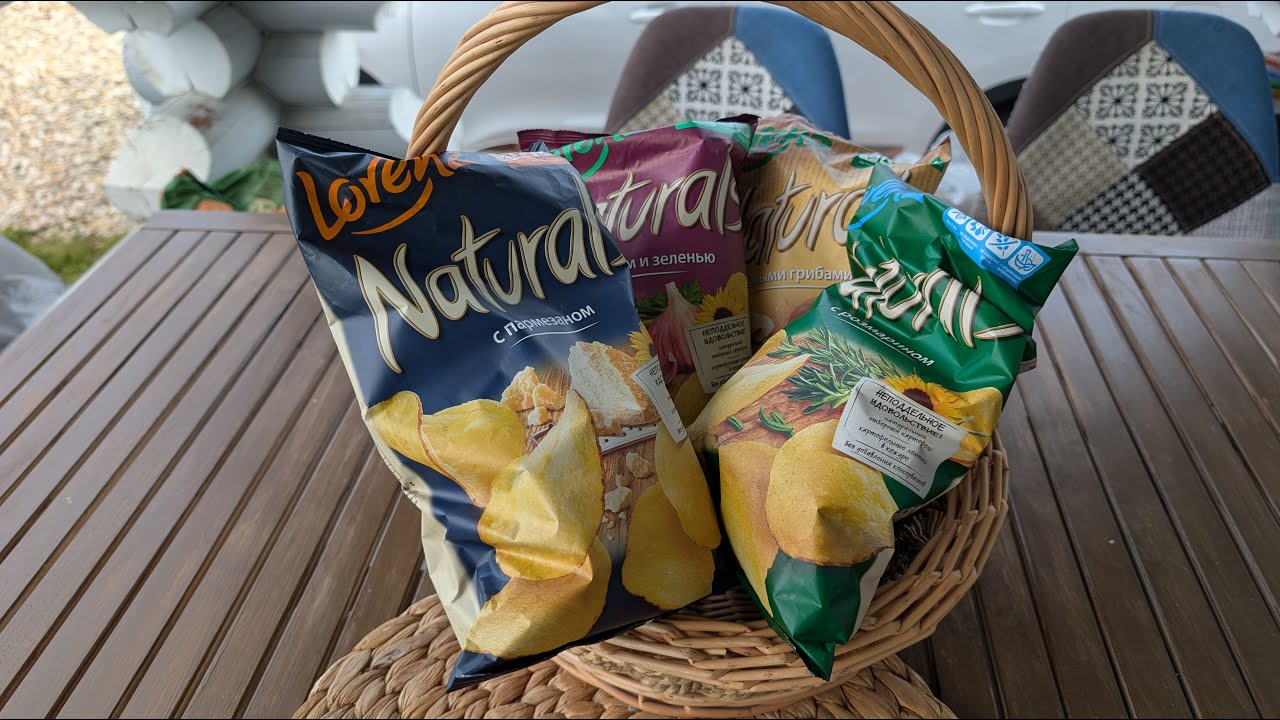 Чипсы Naturals от компании Lorenz / 4 вкуса 2025 года