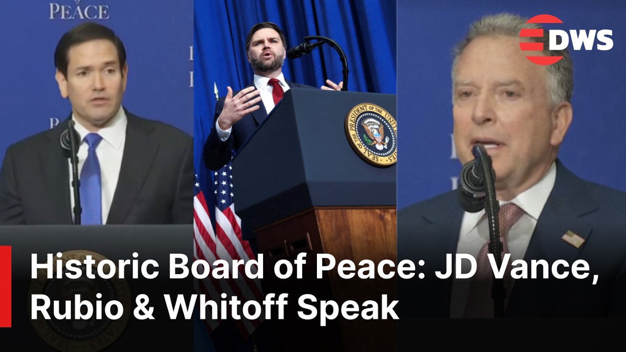 Historic Board of Peace: JD Vance, Rubio & Whitoff Speaks on Hostages, Gaza Rebuilt, Peace | AC1E