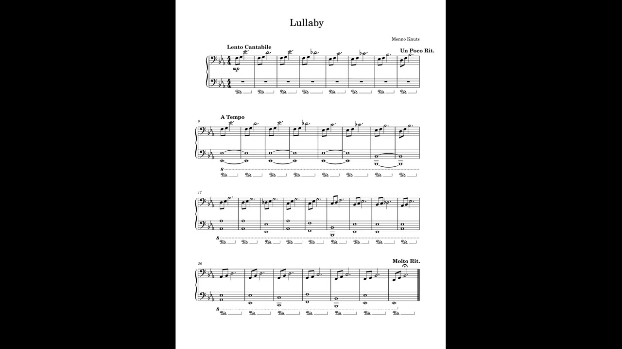 Lullaby - Nova Menno (aka Menno Knuts)