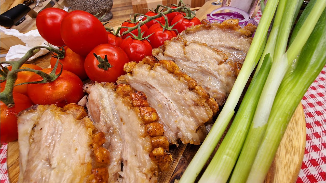 Bőrös császár többlépcsős sütés forrólevegős sütőben Air Fryer Cosori 