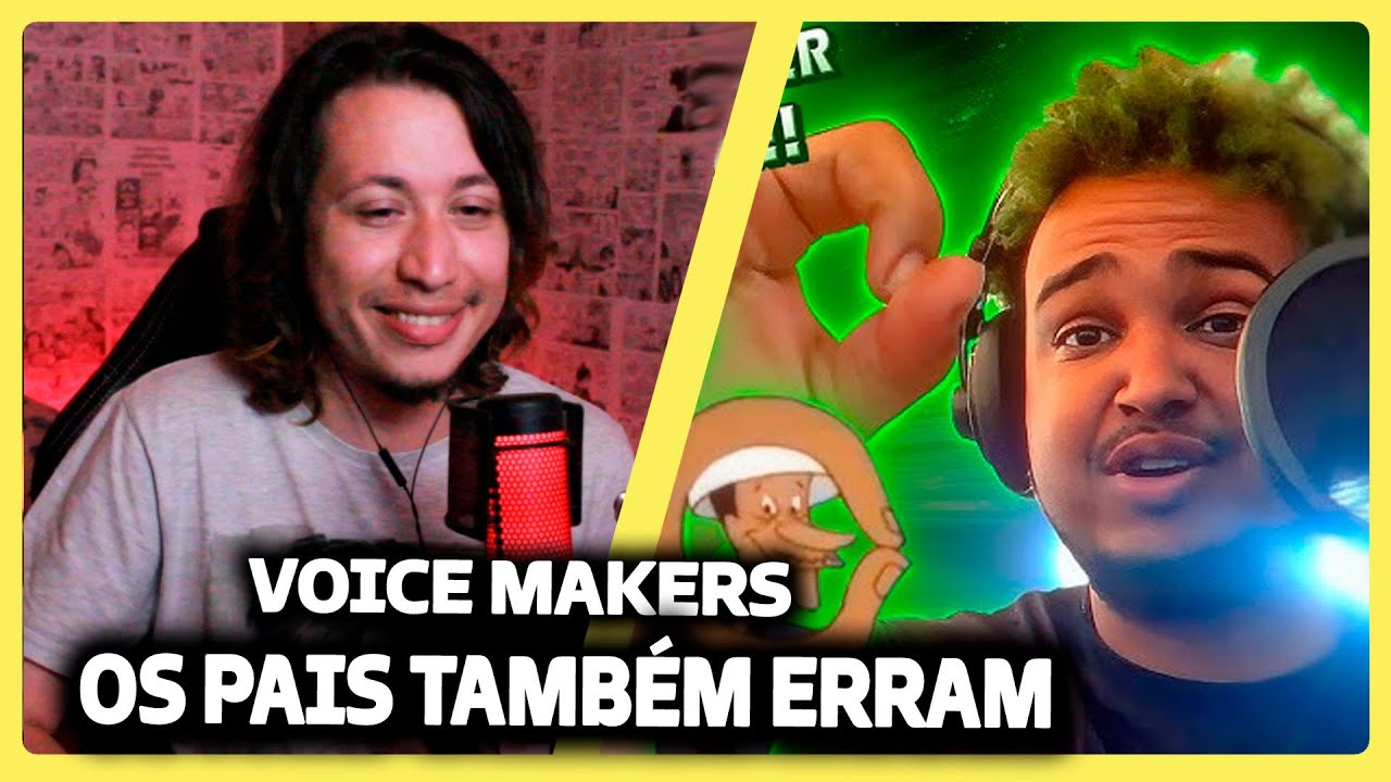 ERROS DE GRAVAÇÃO - TIPOS DE PAIS DOS ANIMES! | Voice Makers | REACT DO MORENO