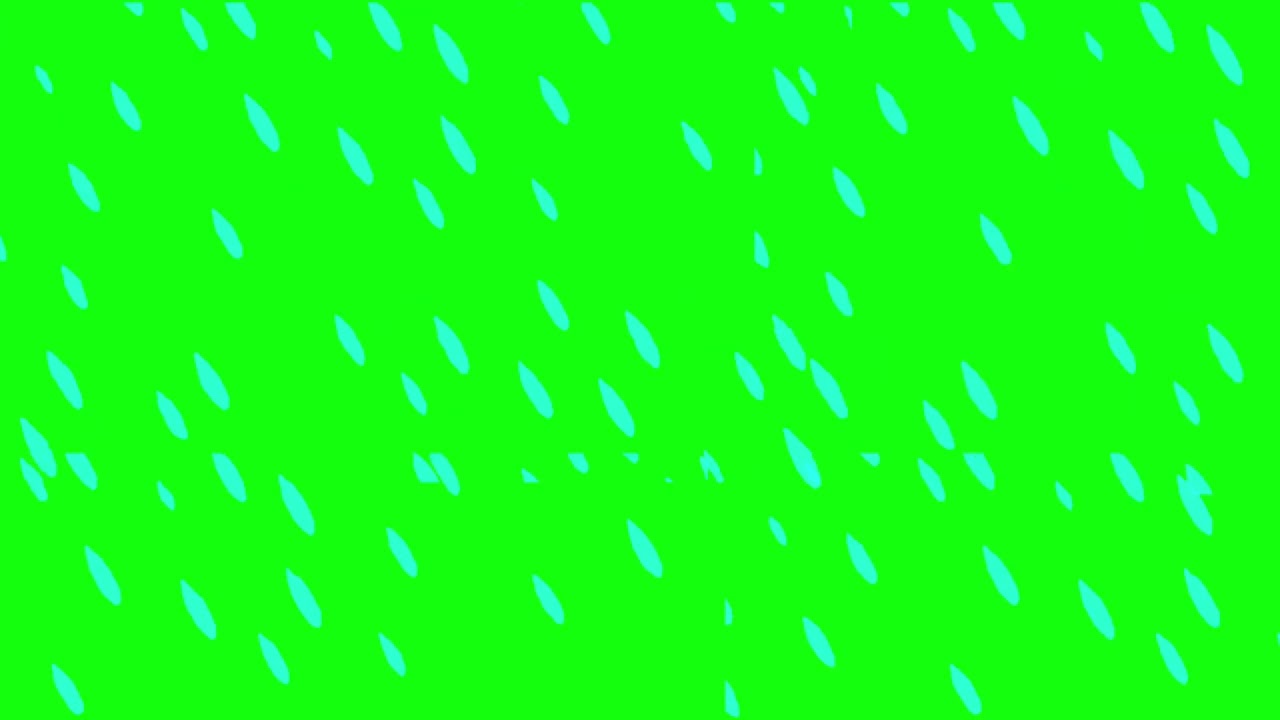 Rain Green Screen V2 (Free To Use!) 