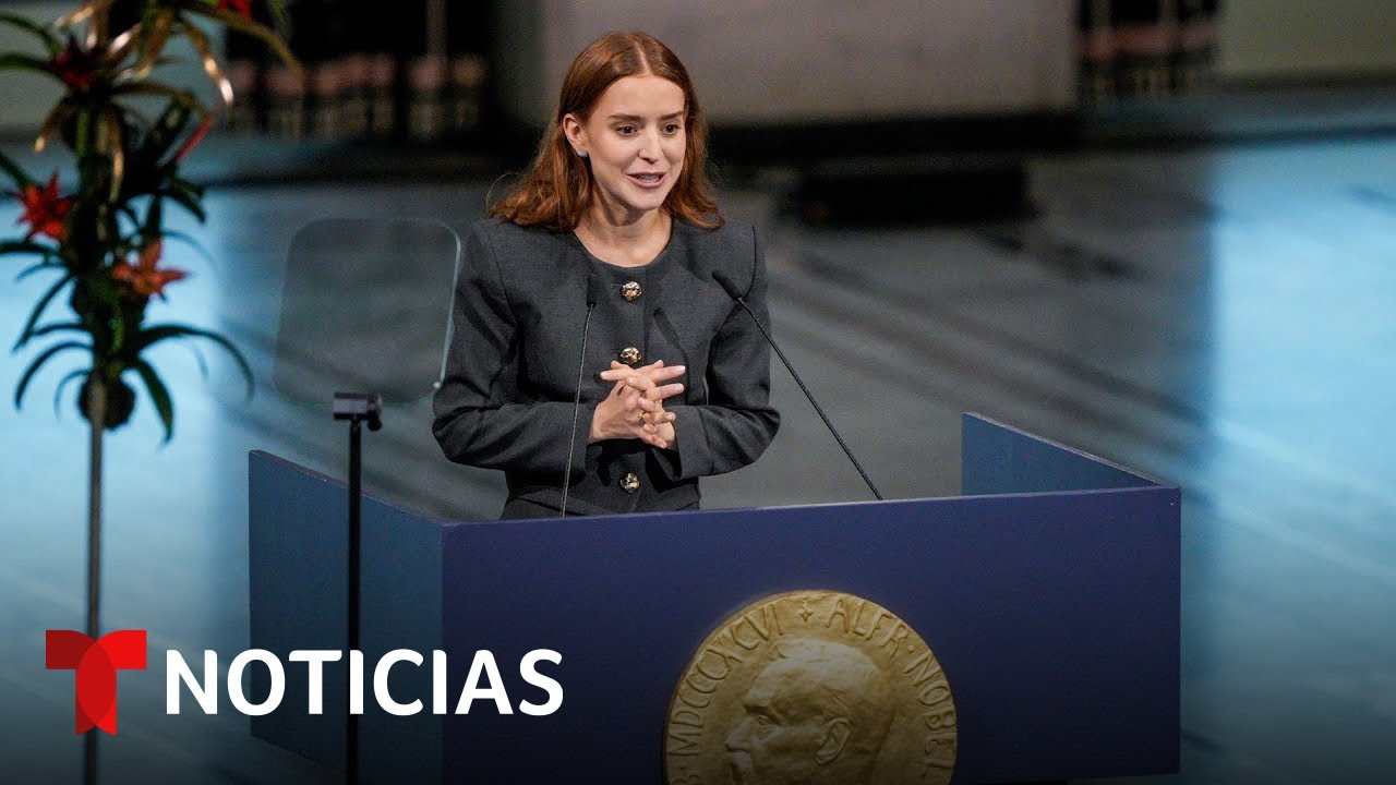 Vea todo el discurso de la hija de Mar&iacute;a Corina Machado | Noticias Telemundo