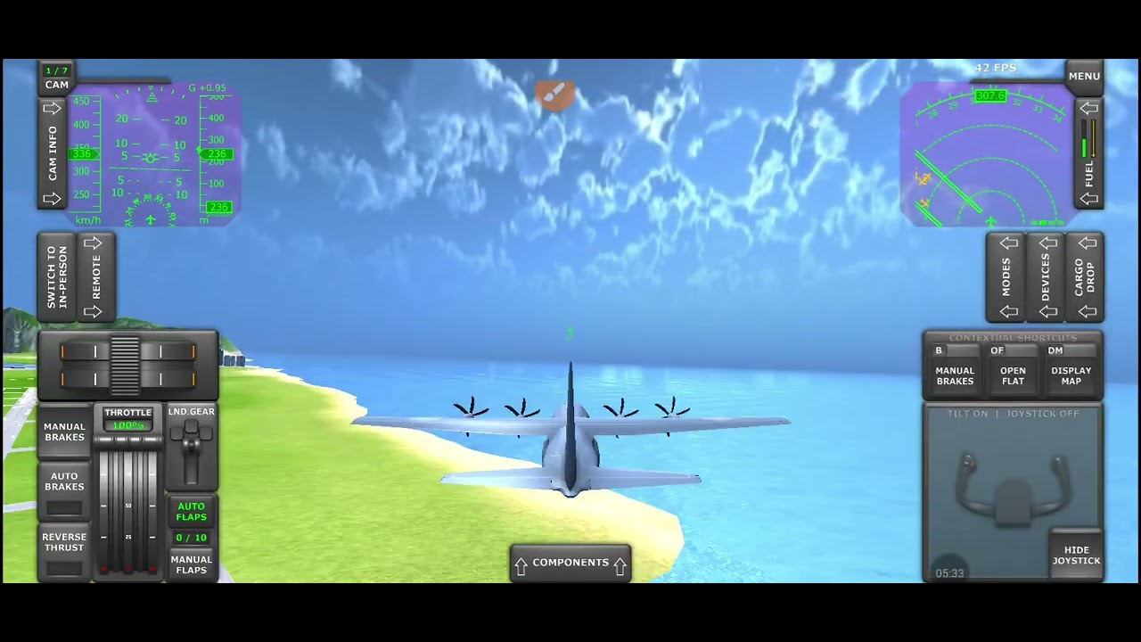 Flight  Clifs Airport 》Beach Airport