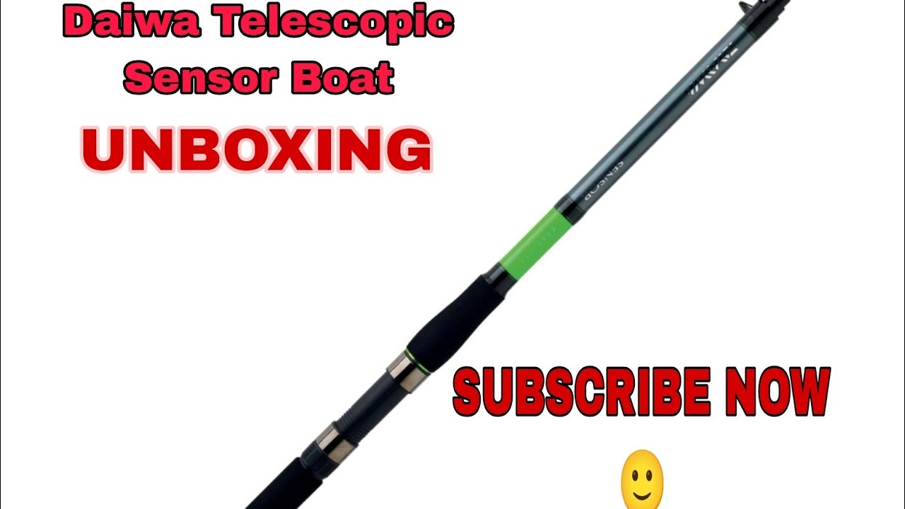 Daiwa Telescopic Sensor Boat Rod UNBOXING subscribe now