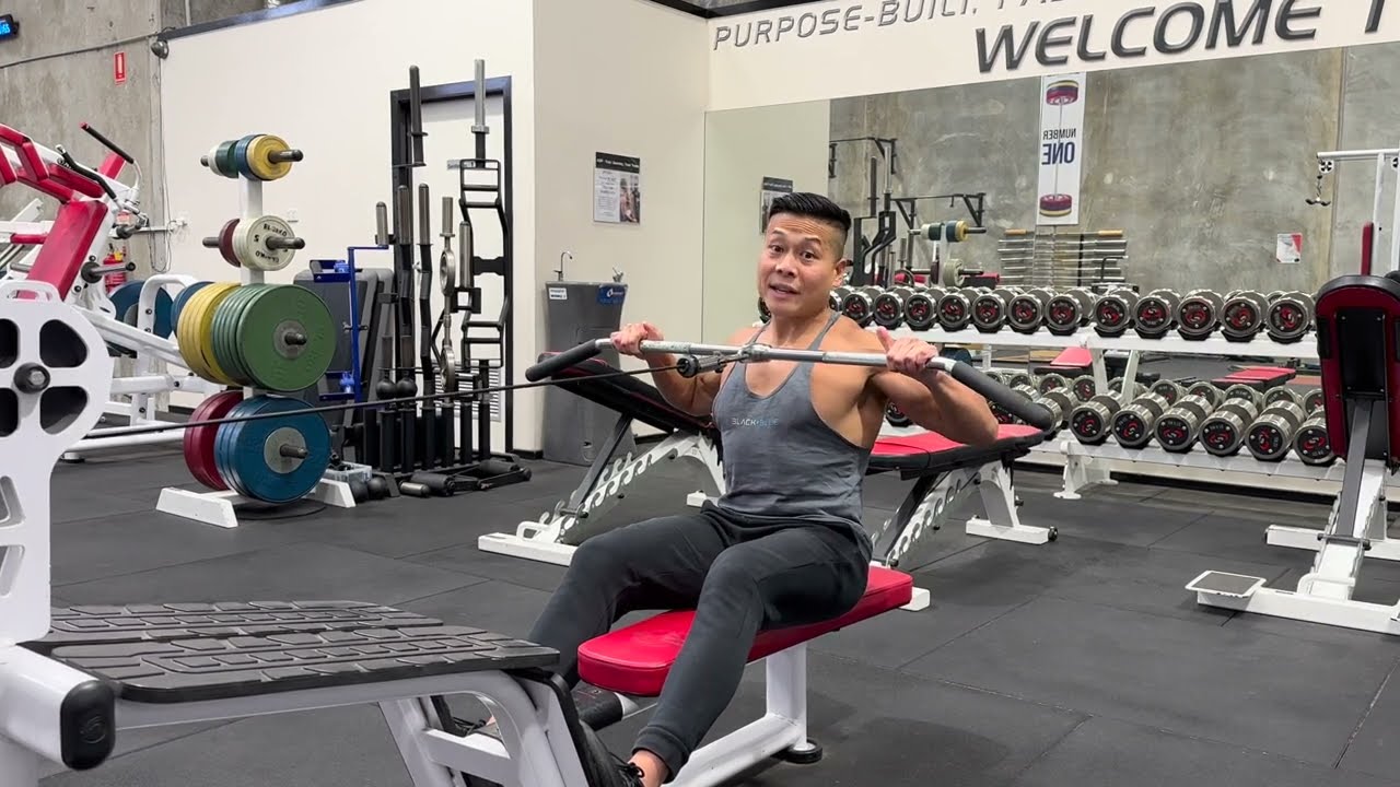 How To: Guillotine Row ( Build rear delts and mid traps)