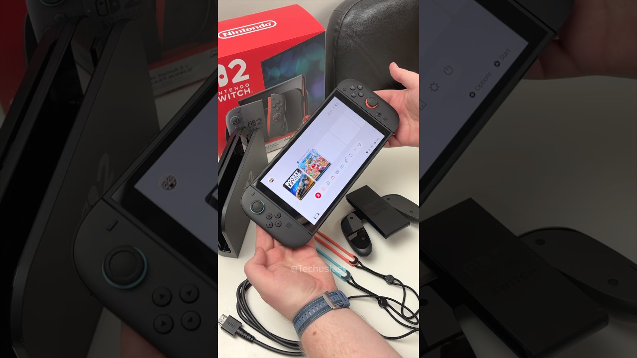 Nintendo Switch 2 and Mario Kart World Console Bundle Unboxing