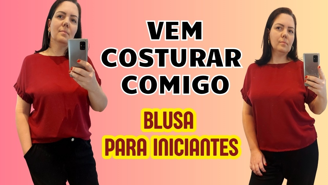BLUSA Mais fácil Para Iniciantes Sem Molde - PARA FAZER EM 10 MINUTOS. 