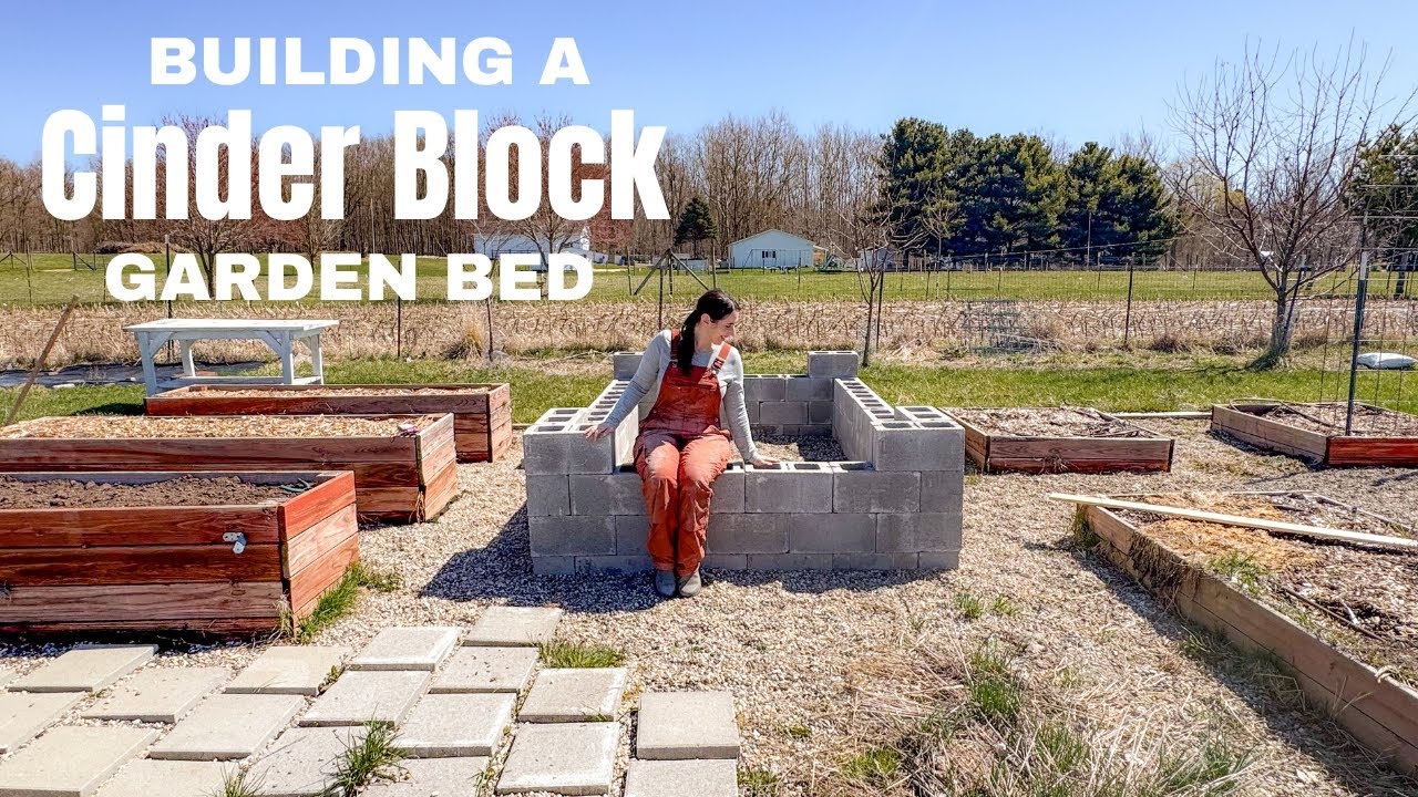 Fire Pit Upgrade & DIY Cinder Block Garden Bed