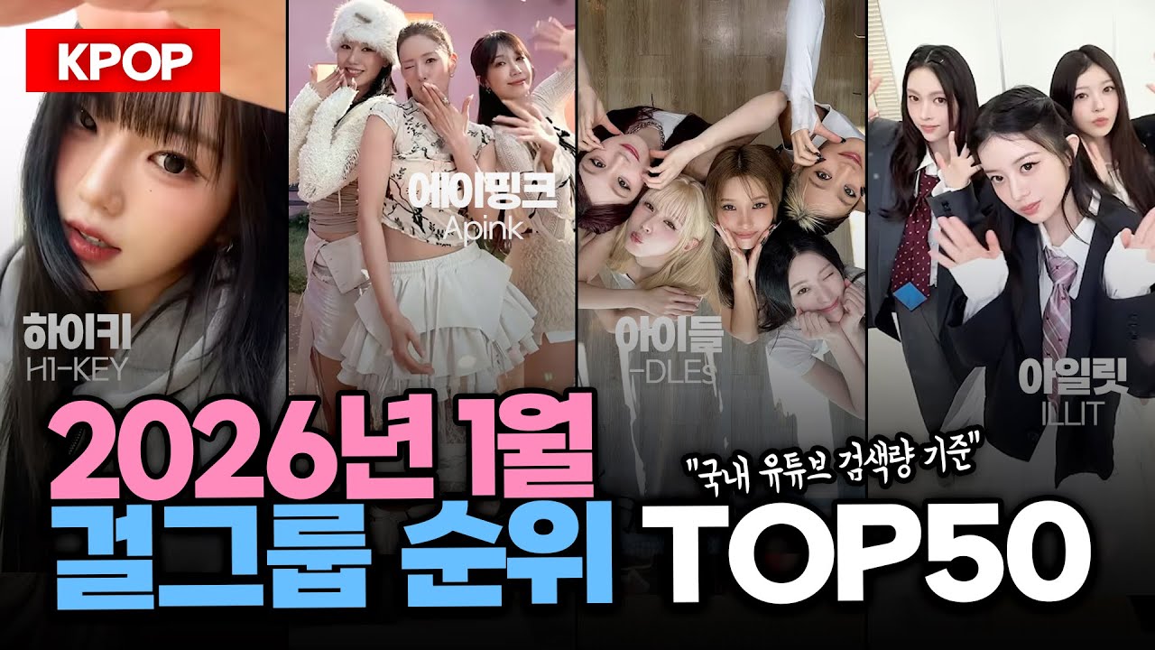 (2026.1) 걸그룹순위 TOP50 - 