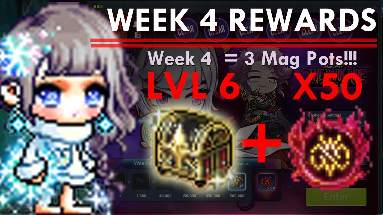 Maplestory Ride or Die Season 3 Event Rewards, Week 4 - Lvl 6 Inspector Box & 50 Kazak's Energy