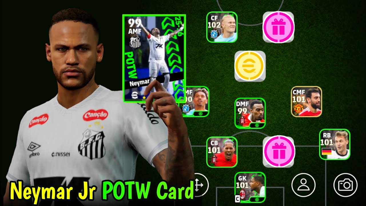 Карта Неймара Сантоса POTW!! 🔥🥵 X7 награды игрокам! Открытие набора Efootball 2026 Mobile | Карта...